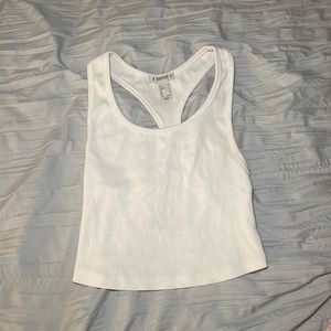 Forever 21 white cropped tank top